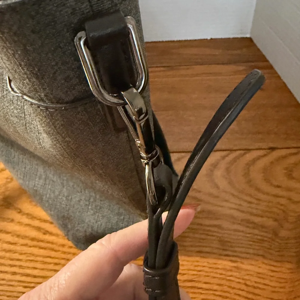 Tumi Charcoal and Black Sinclair Camila Laptop Bag